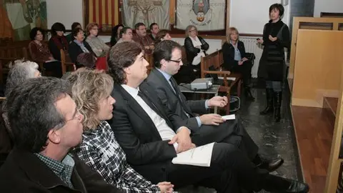 El director territorial Miquel Àngel Cullerés i l'alcalde Marc Solsona