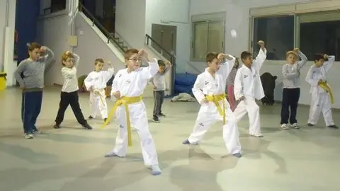 Els alumnes de l'escola Sant Miquel en una sessió preparatòria.