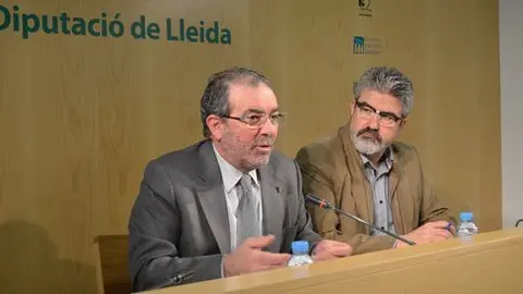 El president de la Diputació Joan Reñé va presentar el pressupost.