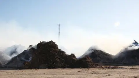 Incendi de la mataria vegetal del passat 25 de desembre.