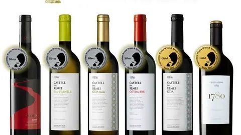 Els vins del celler Castell del Remei presentats al concurs.