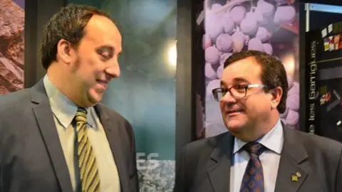 Juli Muro i Ignasi Perramon van fer balanç del Projecte Leader.