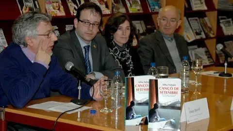Josep Borrell, Marc Solsona, Alba Sabaté, i Lluís Pagès.