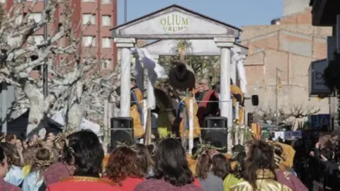 Imatge de la celebració dels Tres Toms de sant Antoni a les Borges.