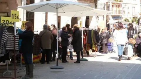 Les parades muntades al centre històric de les Borges Blanques.