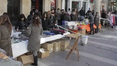Las plaça major va ser el centre del Mercat d&#39;Hivern.