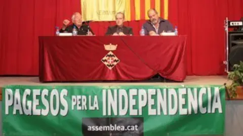 Pep Riera va presidir l'acte de Pagesos per la Independència a Sidamon.