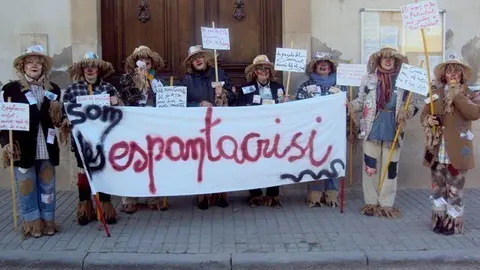 Una de les colles que van participar en la Rua a Bellvís
