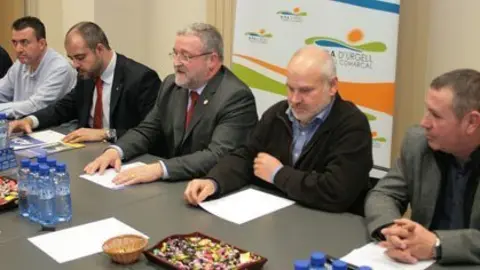 Miquel Buch va participar en el Consell d'Alcaldes del Pla d'Urgell.