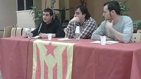 Quim Arrufat, Miguel Ángel González i Jordi Soldevila.  