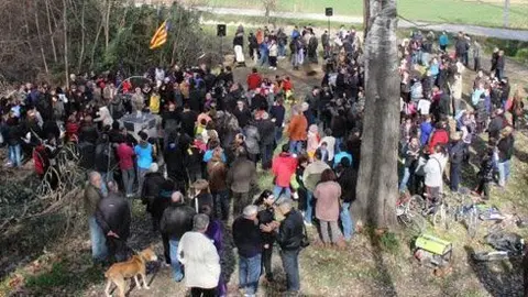 L&#39;acte va aplegar bona part d&#39;amics i coneguts de l&#39;homenatjat a la Banqueta.