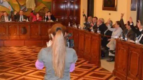 Imatge del Ple de la Diputació celebrat aquest dijous.