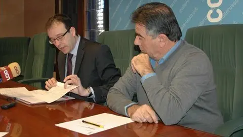 Marc Solsona i Josep Simó van presentar el pressupost.
