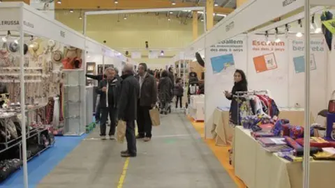 Imatge de la zona que ocupen les expositors de Mollerussa Comercial