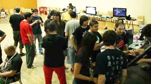 Imatge de la competició del passat any de l’Arc System Battles.