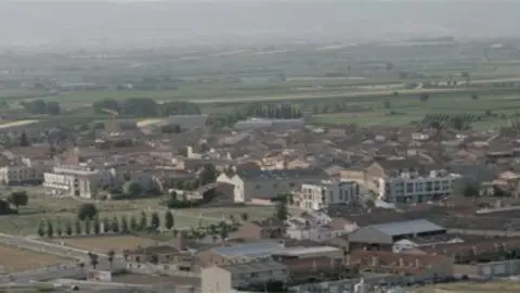 Imatge aèria del terme municipal del Palau d&#39;Anglesola. 