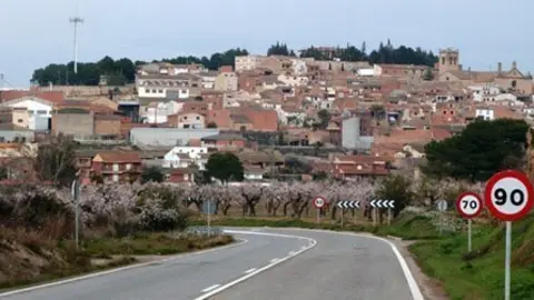 Vista del municipi d'Arbeca