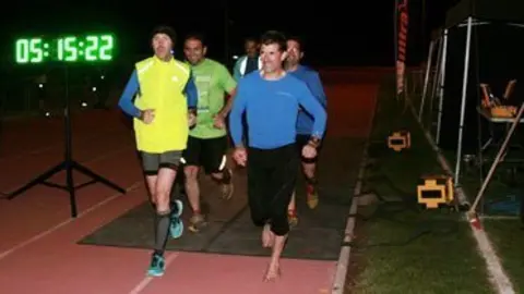 Josep M. Romero, amb la companyia, amb cinc hores de proba.