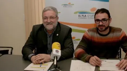 El president Francesc Fabregat, i el tècnic Ramón Montserrat.