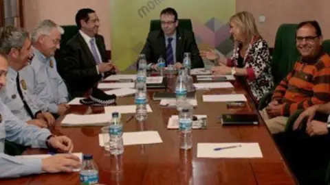 L&#39;alcalde Marc Solsona va presidir la Junta de Seguretat.