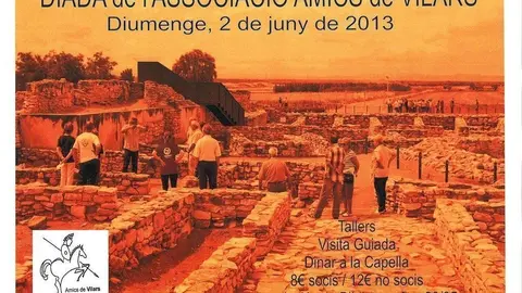 Cartell informatiu de la Diada de l'Associació Amics de Vilars
