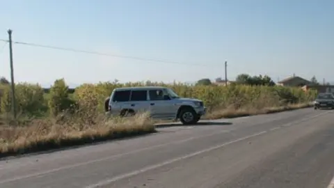 Punt de la carretera de Bellpuig del que partirà la variant.