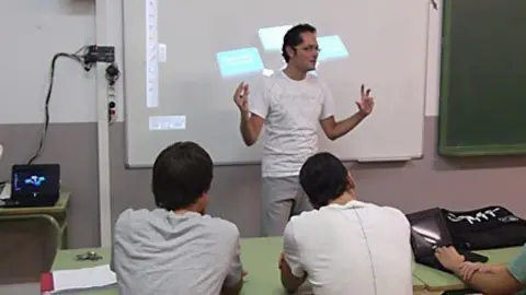 Una de les classes en les que han participat els alumnes de l'IES Terres de Ponent.