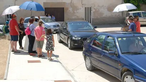 Una vuitantena de vehicles van participar en la benedicció a Sidamon.
