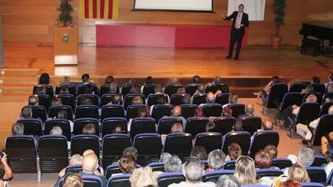 L&#39;alcalde Marc Solsona va fer la primera conferència al setembre del 2012.