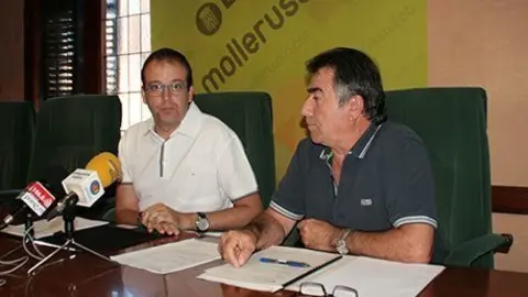 L&#39;alcalde Marc Solsona i el primer tinent d&#39;alcaldia Josep Simó.