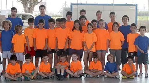 El participants en el tercer torn del campus de futbol de Fondarella.