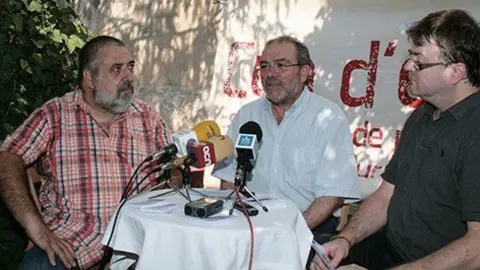 Jaume Jovells, Joan Reñé, i David Pradas, presenten el Festival Cua d'estiu.