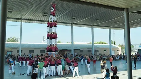 Festa Major de Fondarella - Actuació dels Castellers de Lleida. Foto: Margarita Torres