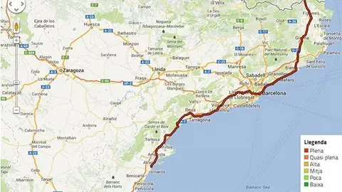 Imatge dels trams que ocuparà la Via Catalana de l&#39;11 de setembre.