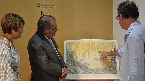 Josep Minguell ha estat l&#39;autor de la litografia commemorativa del tricentenari.