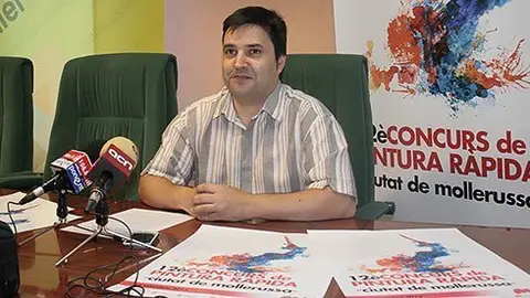 El director Poldo Segarra va presentar la nova edició del Concurs de Pintura.