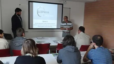 L&#39;alcalde de Bell-lloc Ramon Cónsola, va donar benvinguda als emprenedors.