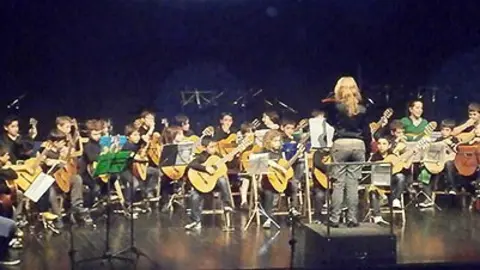 Imatge de les activitats que porta a terme l'Escola Municipal de Música de Mollerussa.