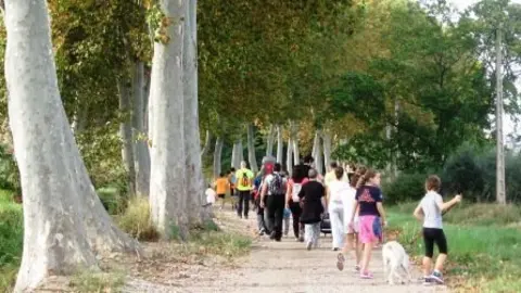 El grup va tornar a les Borges per la Banqueta del canal d'Urgell