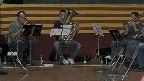 El Quintet Bell Brass va interpretar la musica del compositor golmesenc Òscar Barqué.