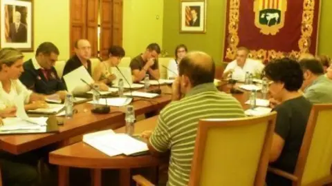 Ple municipal celebrat el passat setembre a l'Ajuntament de les Borges