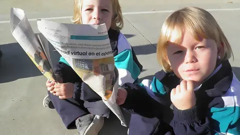 Com es tradicional les castanyes es van repartir amb paperines de diari.