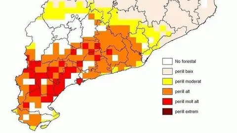 Mapa del perill d&#39;incendi