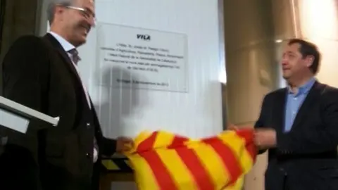 Inauguracio sala d&#39;emmagatzemar oli de l&#39;empresa Vilà Molí d&#39;oli el Cogul