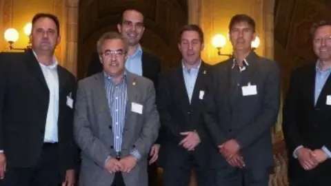 Reunió alcaldes plataforma N-240 amb conseller Santi Vila