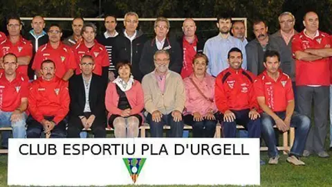 Els responsables del Club Esportiu del Pla d'Urgell, organitzador de la trobada.