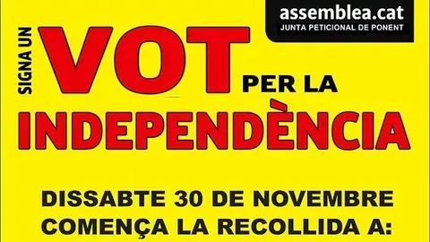La campanya que impulsa l'Assemblea Nacional Catalana per demanar la Consulta.