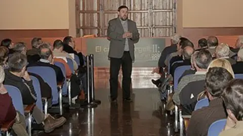 Oriol Junqueras va explicar com es va fonamentar el projecte del Canal d'Urgell.