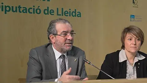 Joan Reñé i Rosa Pujol van presentar aquest dilluns el pressupost del 2014.
