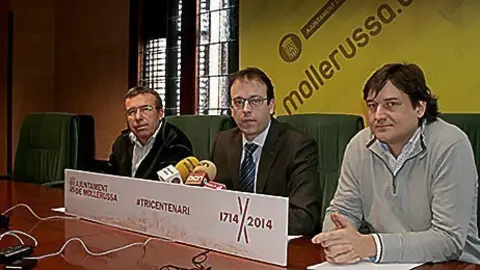 Jordi Pérez, Marc Solsona i Àlex Culleré presenten la programació del Tricentenari.